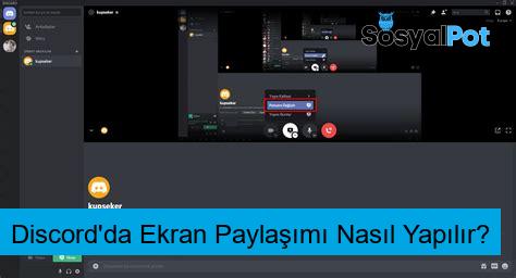 Discord'da Ekran Paylaşımı Nasıl Yapılır?