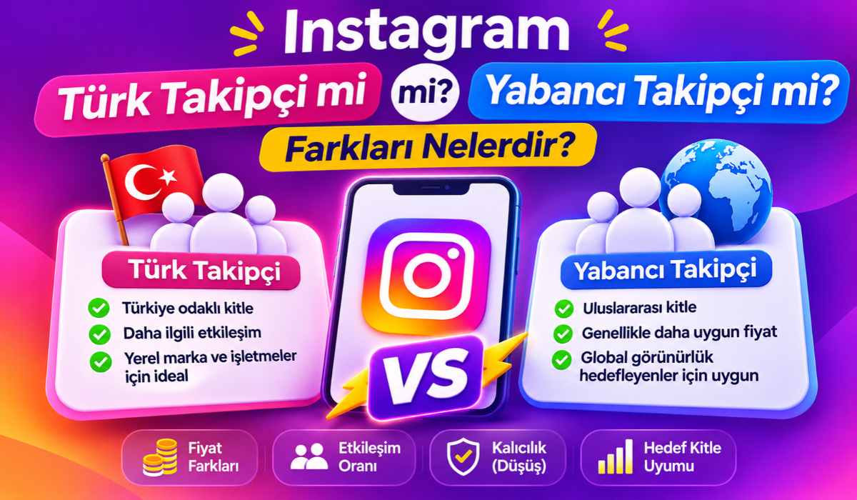 Instagram Türk Takipçi mi Yabancı Takipçi mi? Farkları Nelerdir? (2026) 5 instagram turk yabanci takipci