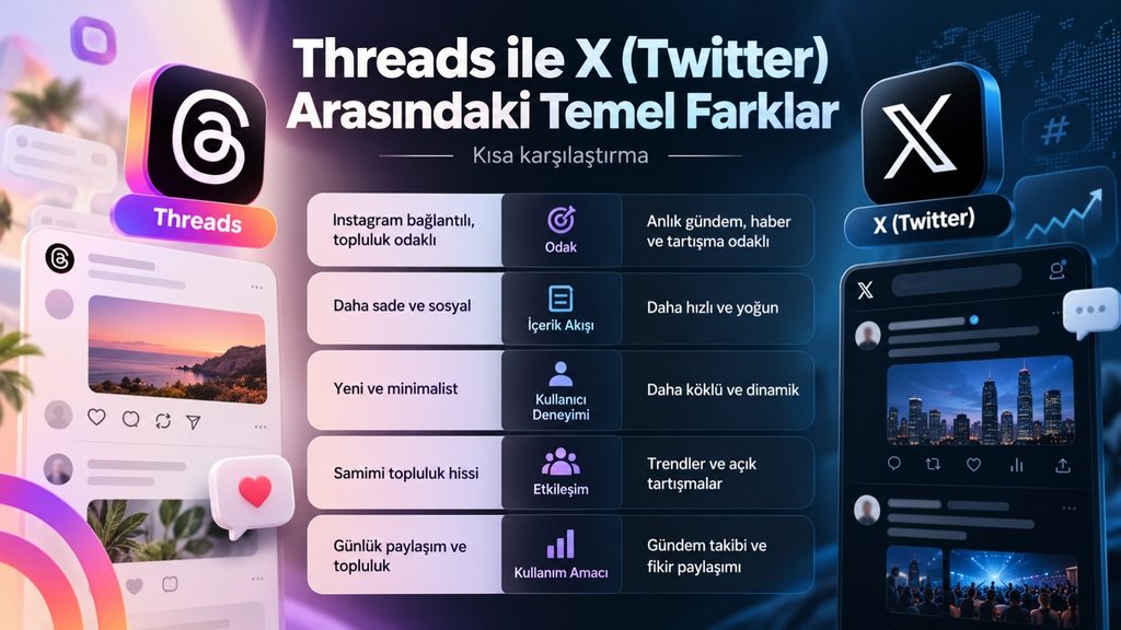 Threads Nedir, Nasıl Kullanılır? Kapsamlı Başlangıç ve İleri Düzey Rehberi 3 temel farklar