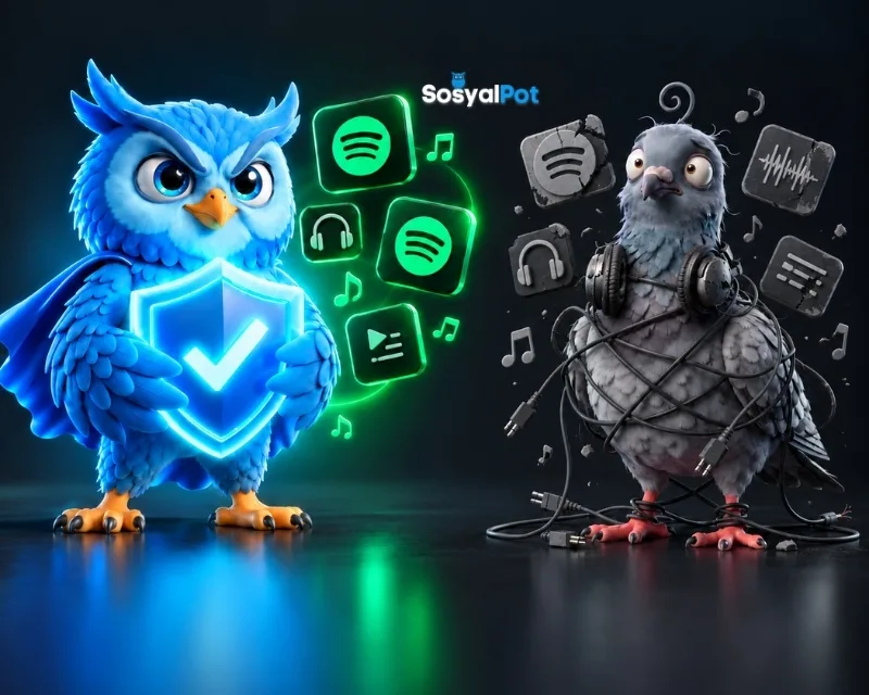 SosyalPot vs Diğer Spotify Takipçi Satın Alma Siteleri