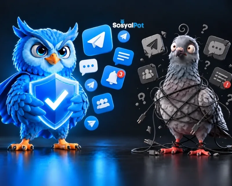 SosyalPot vs Diğer Telegram Kanal Üyesi Satın Alma Siteleri